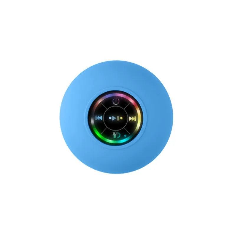 2025 Waterproof Wireless LED Bluetooth Speaker with Large Suction Cup - Portable Mini Stereo for Outdoor Sports