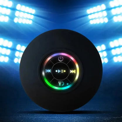 2025 Waterproof Wireless LED Bluetooth Speaker with Large Suction Cup - Portable Mini Stereo for Outdoor Sports