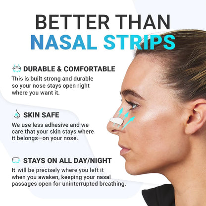 Transform Your Breathing with Elequix Magnetic Nasal Strips - 15 Pairs for Enhanced Comfort and Performance